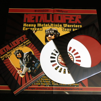 METALUCIFER Heavy Metal Bang Your Heads 12" cut-out vinyl maxi single [VINYL 12"]